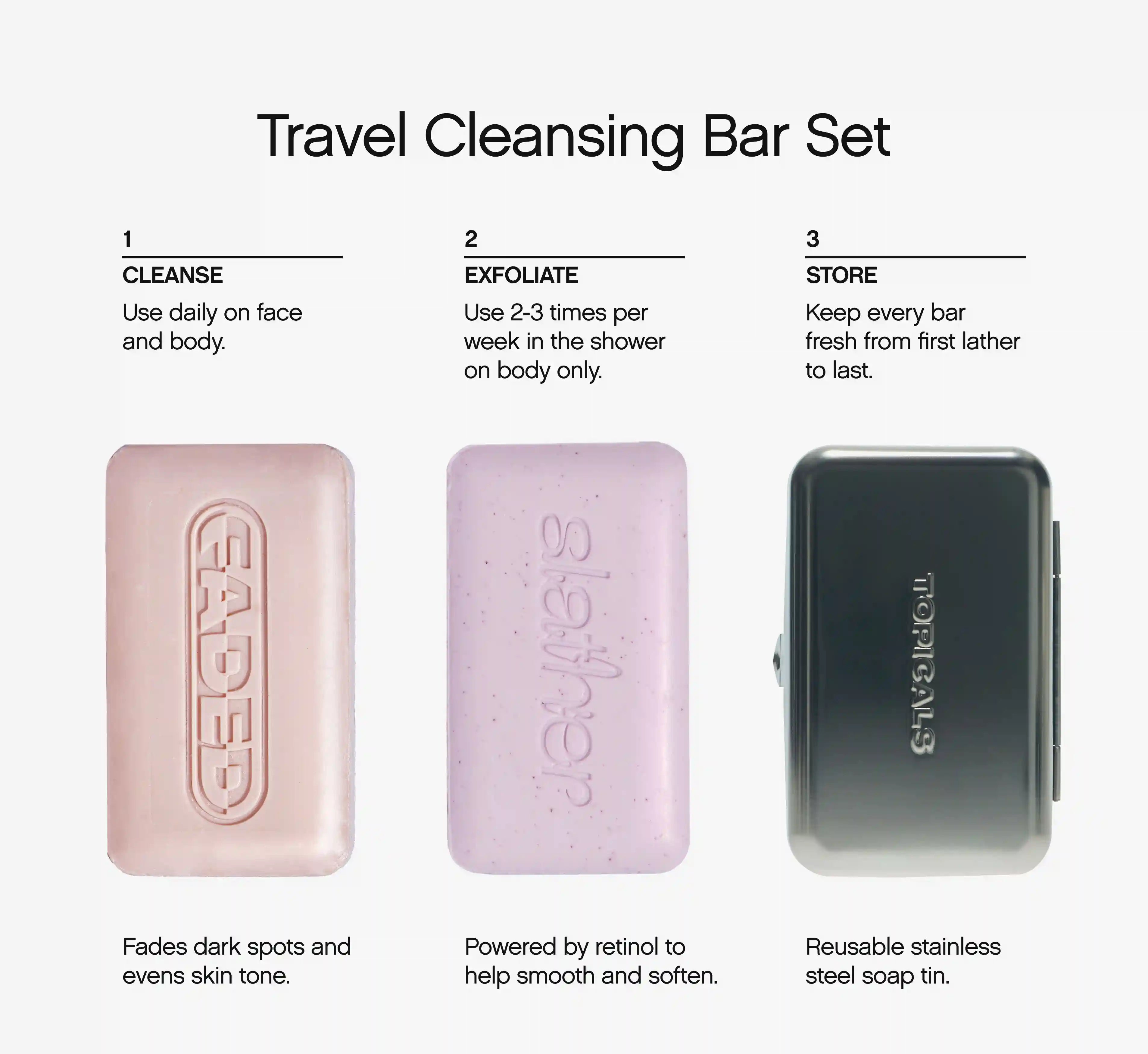 Travel Cleansing Bar Set Secondary image